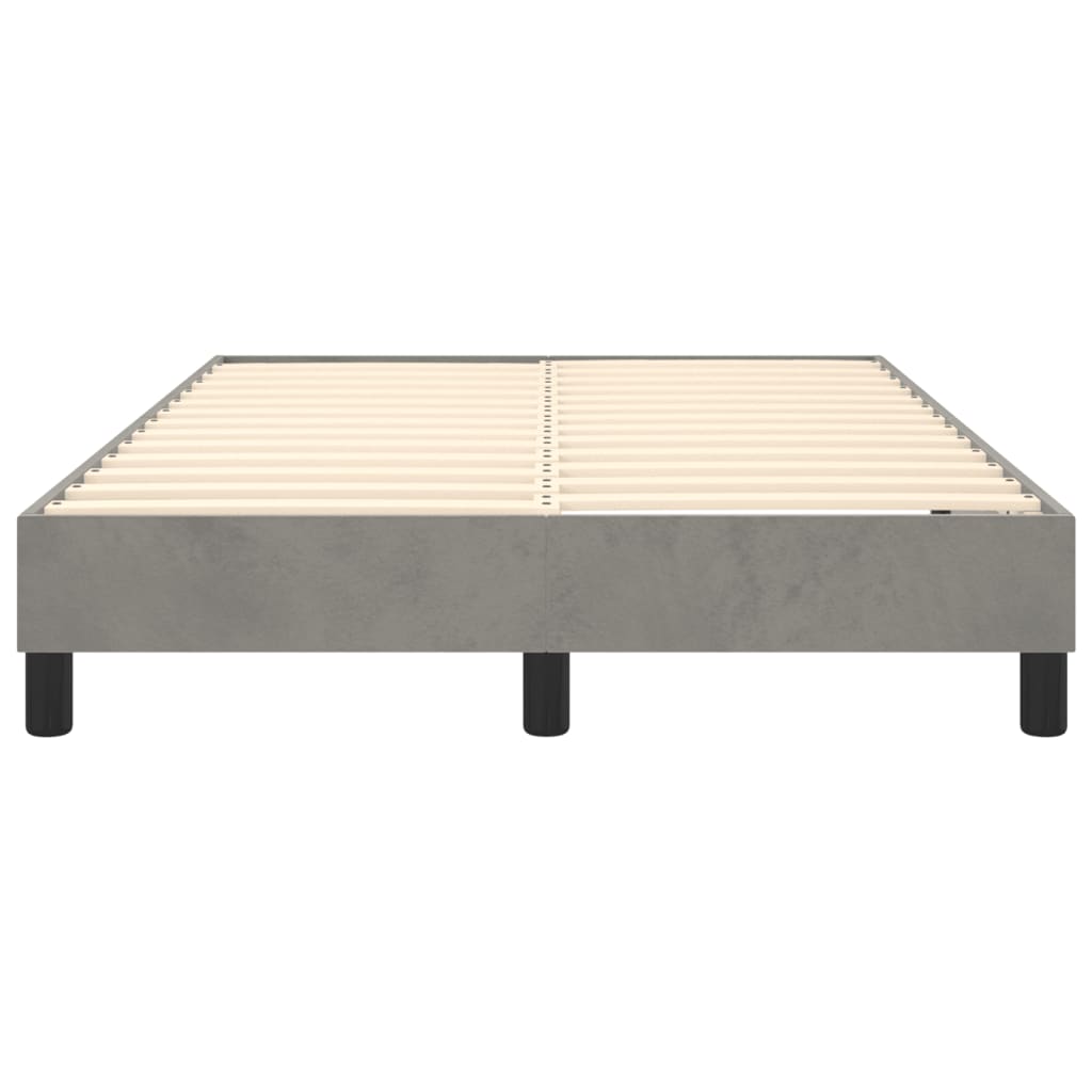 Struttura Letto a Rete a Molle Grigio Chiaro 120x200 cm Velluto | homemem39