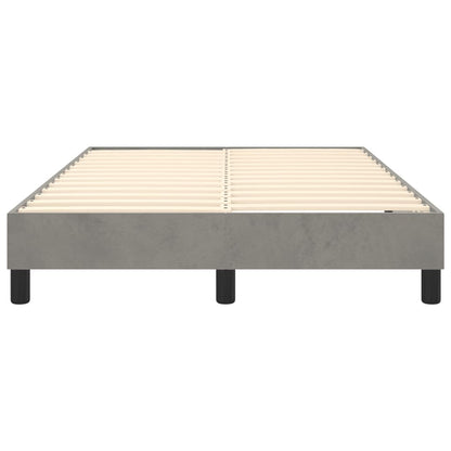 Struttura Letto a Rete a Molle Grigio Chiaro 120x200 cm Velluto | homemem39