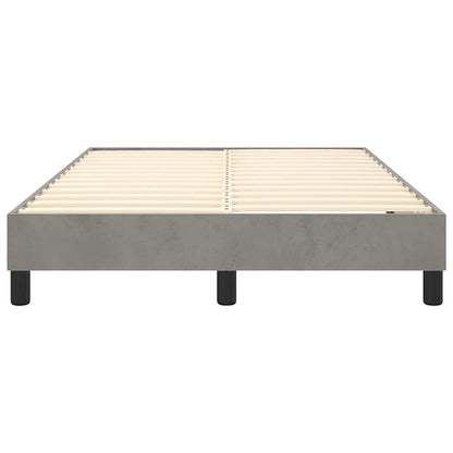 Struttura Letto a Rete a Molle Grigio Chiaro 120x200 cm Velluto