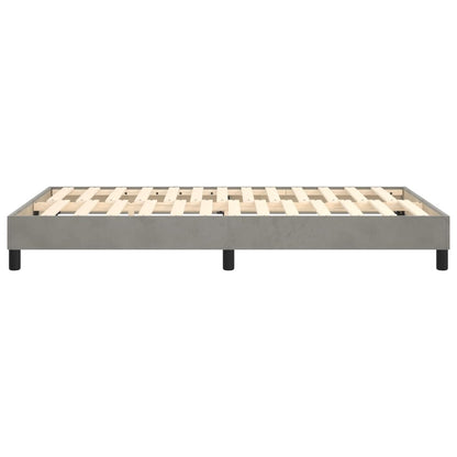 Struttura Letto a Rete a Molle Grigio Chiaro 120x200 cm Velluto | homemem39