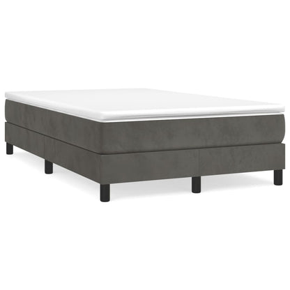 Struttura Letto a Rete a Molle Grigio Scuro 120x200 cm Velluto | homemem39