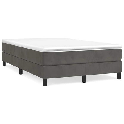 Struttura Letto a Rete a Molle Grigio Scuro 120x200 cm Velluto
