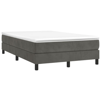 Struttura Letto a Rete a Molle Grigio Scuro 120x200 cm Velluto | homemem39