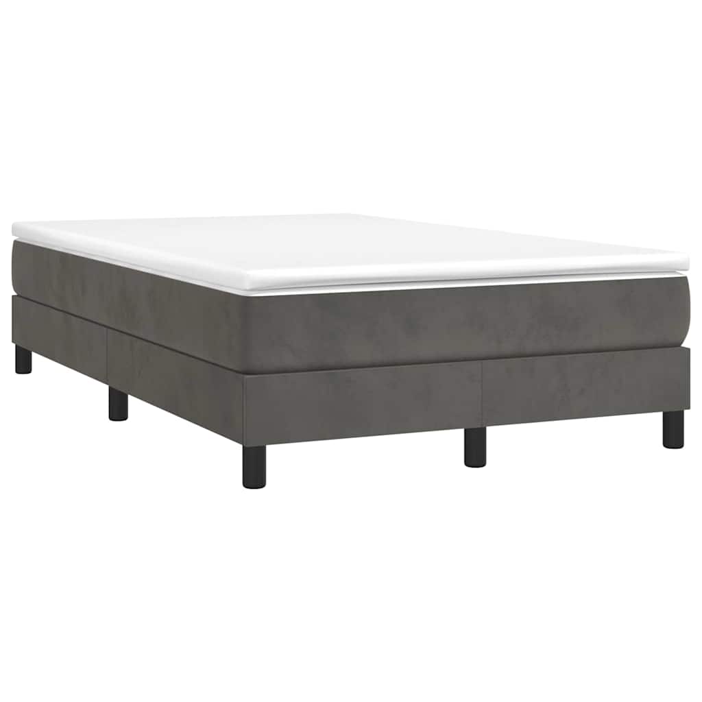Struttura Letto a Rete a Molle Grigio Scuro 120x200 cm Velluto