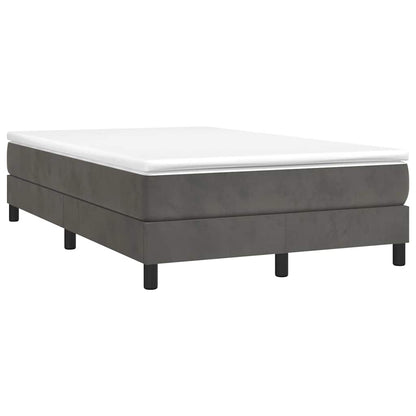 Struttura Letto a Rete a Molle Grigio Scuro 120x200 cm Velluto