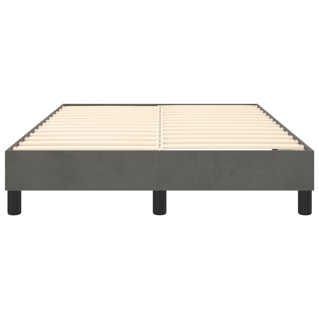 Struttura Letto a Rete a Molle Grigio Scuro 120x200 cm Velluto | homemem39