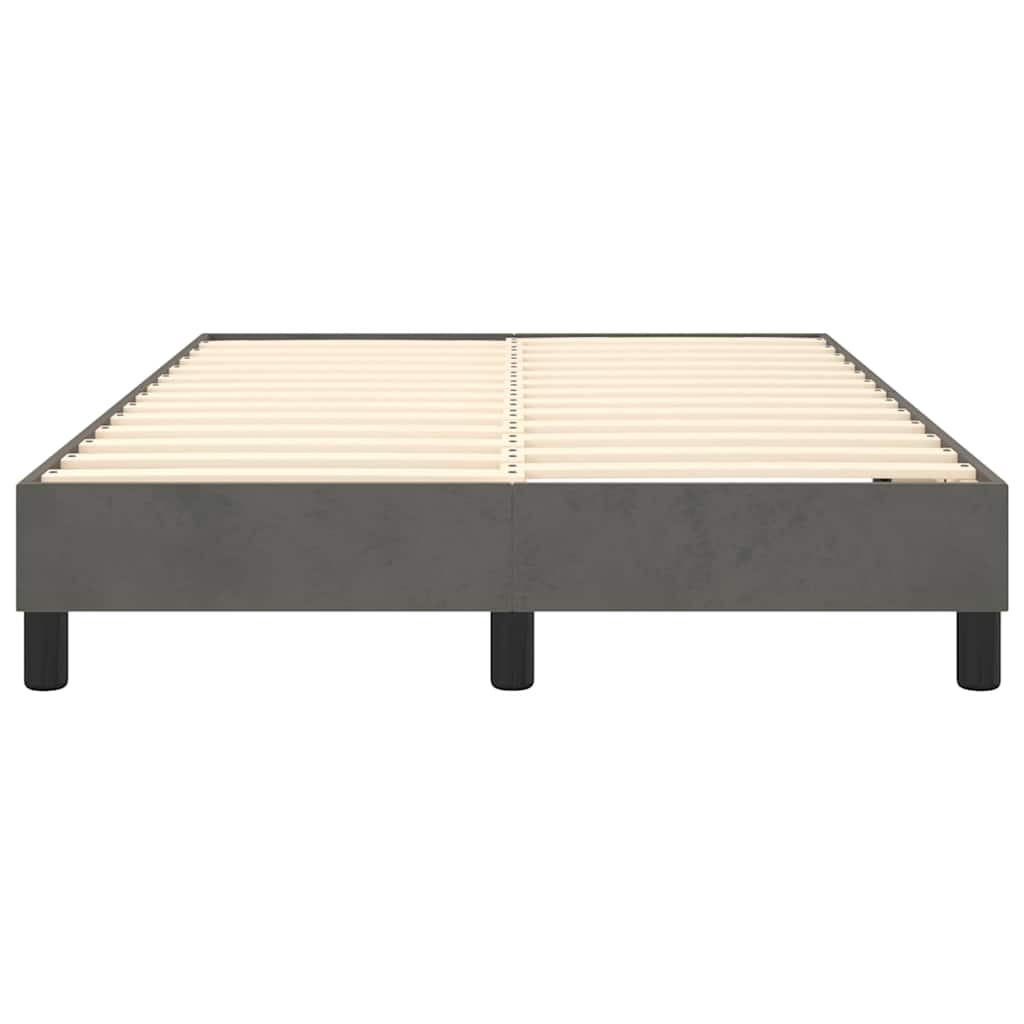 Struttura Letto a Rete a Molle Grigio Scuro 120x200 cm Velluto