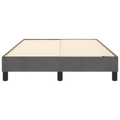 Struttura Letto a Rete a Molle Grigio Scuro 120x200 cm Velluto