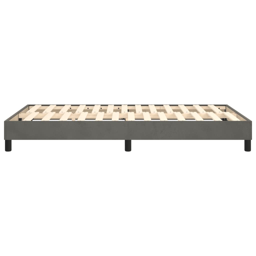 Struttura Letto a Rete a Molle Grigio Scuro 120x200 cm Velluto | homemem39