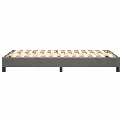 Struttura Letto a Rete a Molle Grigio Scuro 120x200 cm Velluto