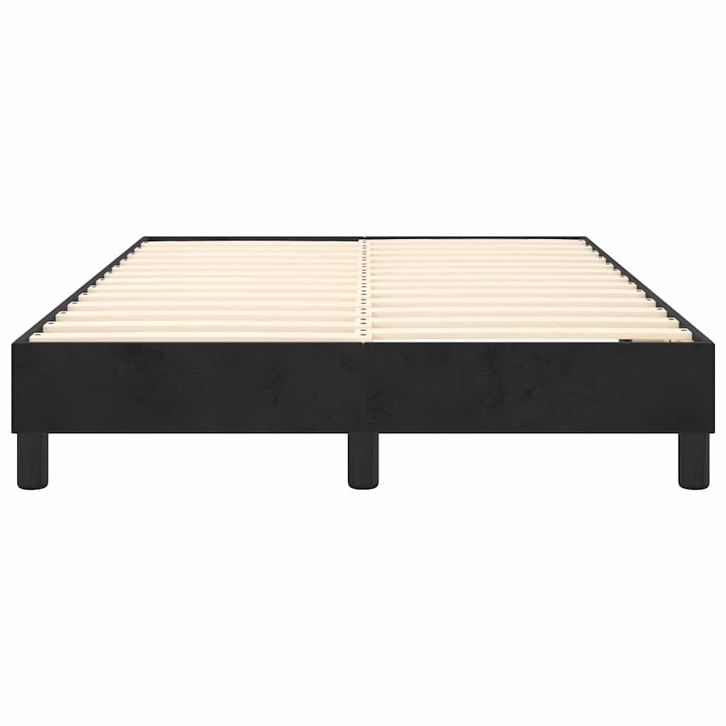 Struttura Letto a Rete a Molle Nero 120x200 cm Velluto