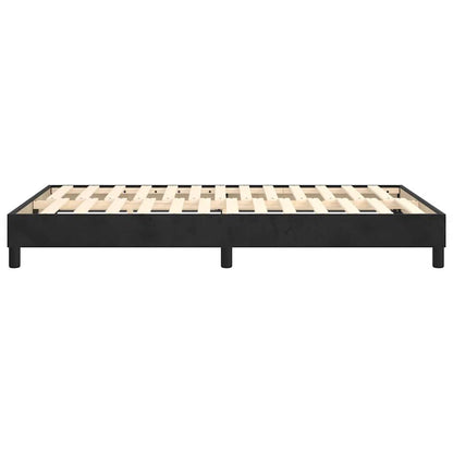 Struttura Letto a Rete a Molle Nero 120x200 cm Velluto