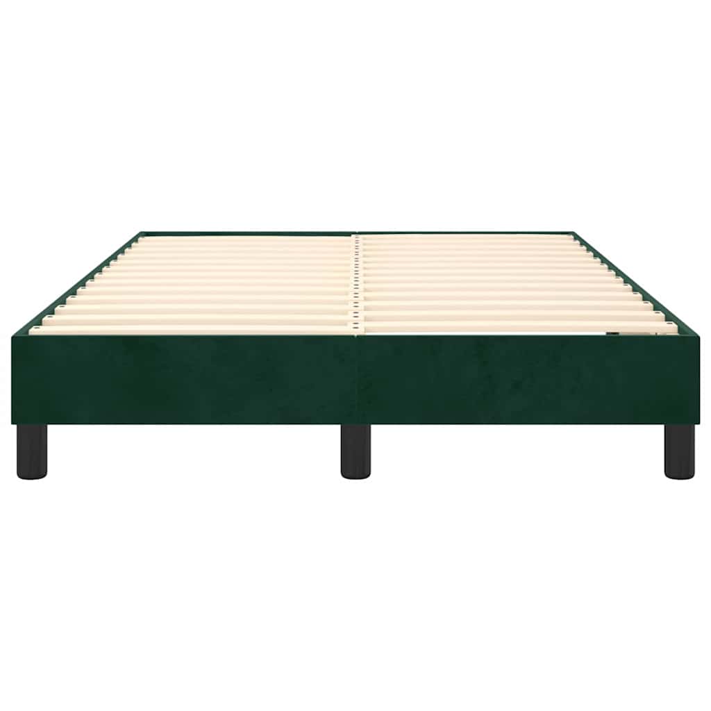 Struttura Letto a Rete a Molle Verde Scuro 120x200 cm in Velluto | homemem39