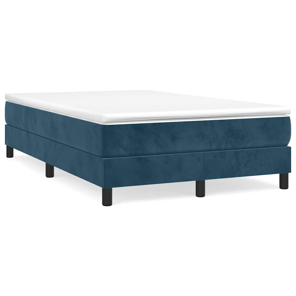 Struttura Letto a Rete a Molle Blu Scuro 120x200 cm in Velluto | homemem39