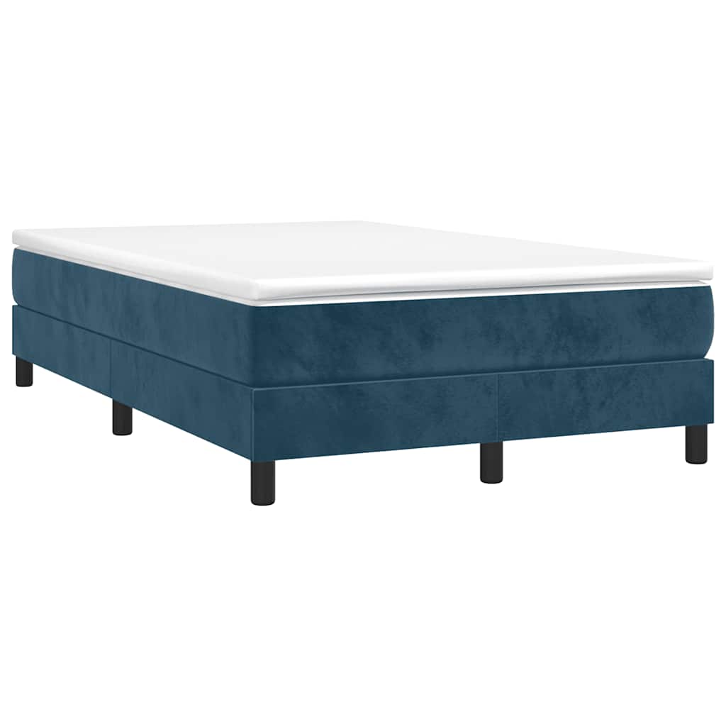 Struttura Letto a Rete a Molle Blu Scuro 120x200 cm in Velluto | homemem39