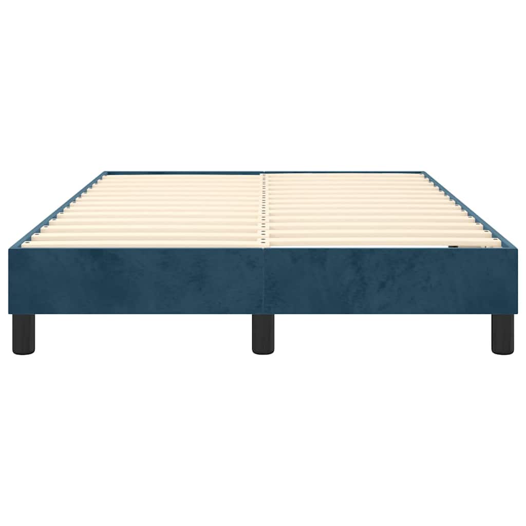 Struttura Letto a Rete a Molle Blu Scuro 120x200 cm in Velluto | homemem39