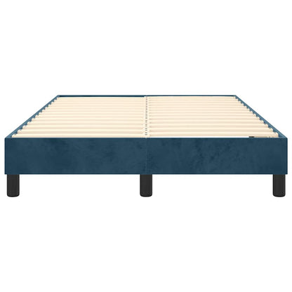 Struttura Letto a Rete a Molle Blu Scuro 120x200 cm in Velluto | homemem39