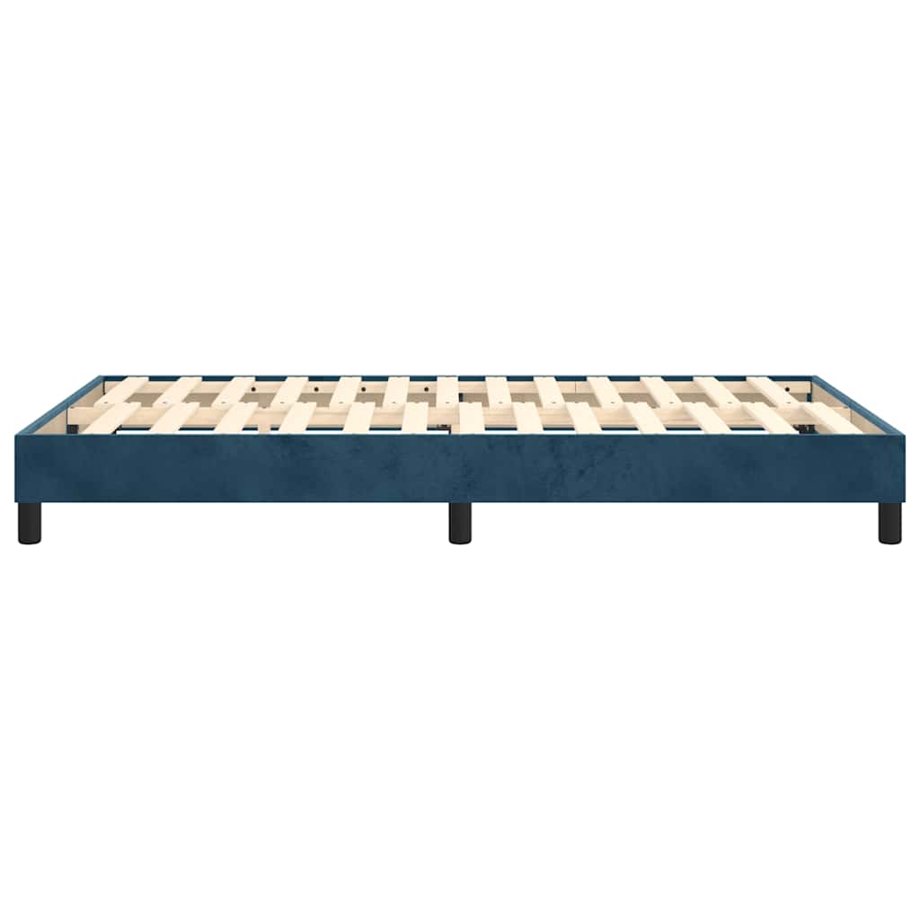 Struttura Letto a Rete a Molle Blu Scuro 120x200 cm in Velluto | homemem39