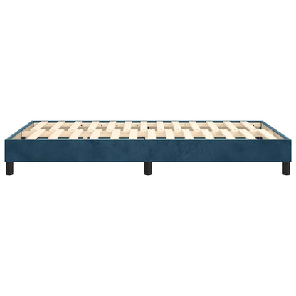 Struttura Letto a Rete a Molle Blu Scuro 120x200 cm in Velluto | homemem39