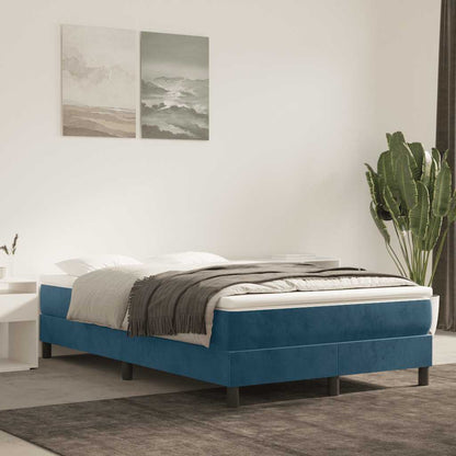 Struttura Letto a Rete a Molle Blu Scuro 120x200 cm in Velluto | homemem39