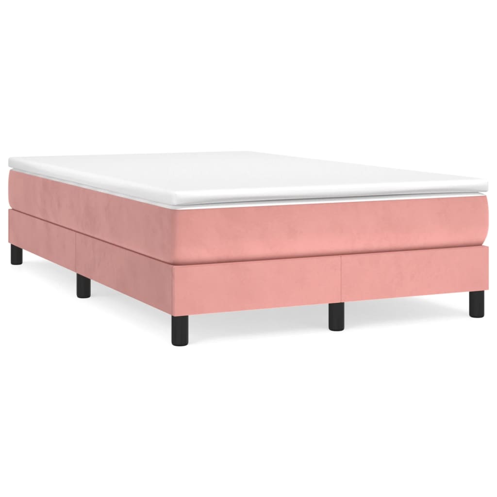 Struttura Letto a Rete a Molle Rosa 120x200 cm in Velluto | homemem39