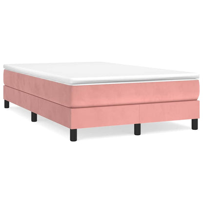 Struttura Letto a Rete a Molle Rosa 120x200 cm in Velluto