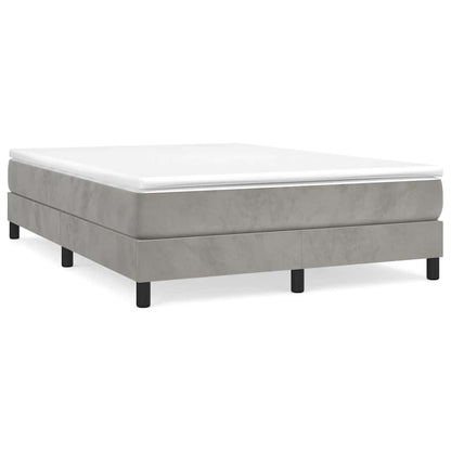 Struttura Letto a Rete a Molle Grigio Chiaro 140x190 cm Velluto