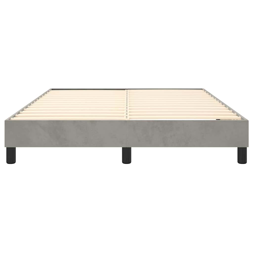 Struttura Letto a Rete a Molle Grigio Chiaro 140x190 cm Velluto