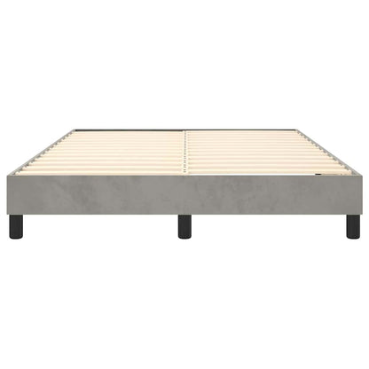 Struttura Letto a Rete a Molle Grigio Chiaro 140x190 cm Velluto