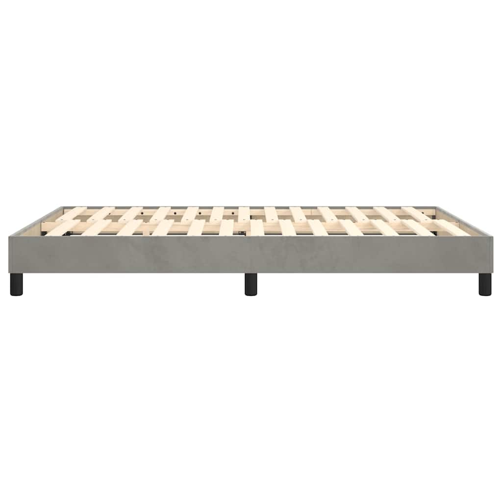Struttura Letto a Rete a Molle Grigio Chiaro 140x190 cm Velluto