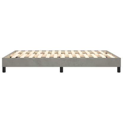 Struttura Letto a Rete a Molle Grigio Chiaro 140x190 cm Velluto