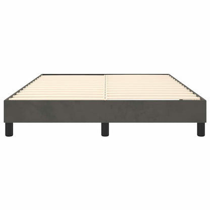 Struttura Letto a Rete a Molle Grigio Scuro 140x190 cm Velluto