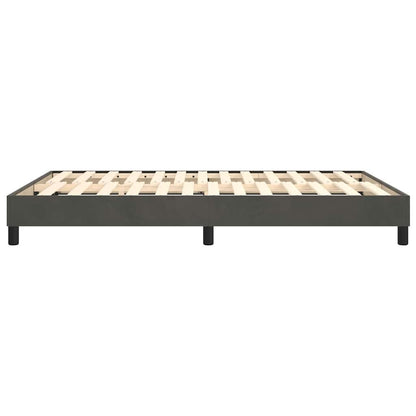 Struttura Letto a Rete a Molle Grigio Scuro 140x190 cm Velluto