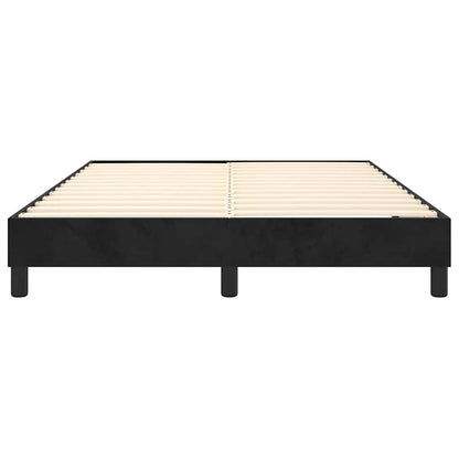 Struttura Letto a Rete a Molle Nero 140x190 cm in Velluto