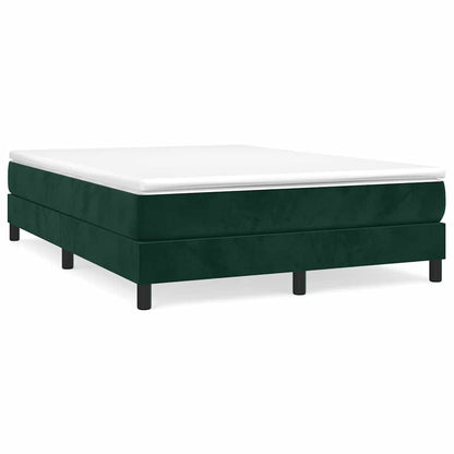 Struttura Letto a Rete a Molle Verde Scuro 140x190 cm in Velluto | homemem39