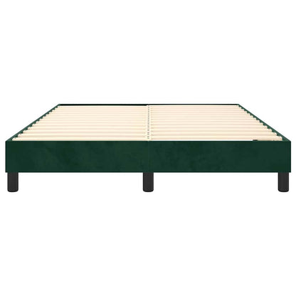 Struttura Letto a Rete a Molle Verde Scuro 140x190 cm in Velluto | homemem39