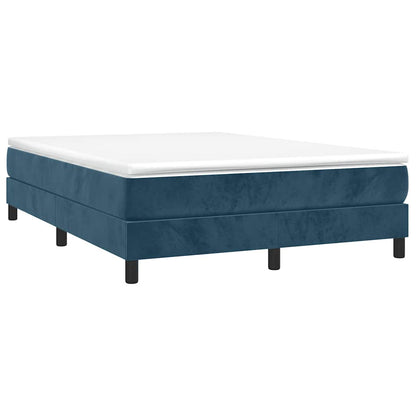 Struttura Letto a Rete a Molle Blu Scuro 140x190 cm in Velluto | homemem39