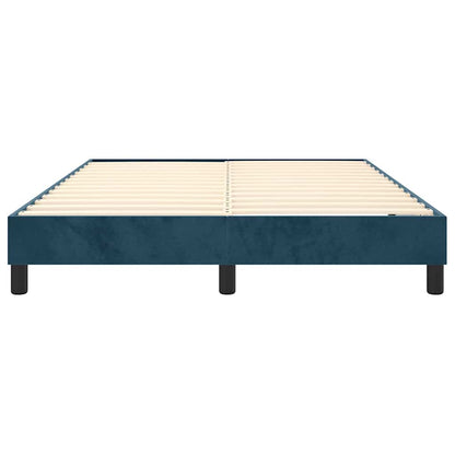Struttura Letto a Rete a Molle Blu Scuro 140x190 cm in Velluto | homemem39