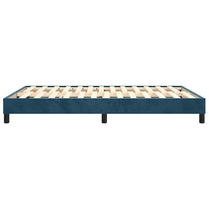 Struttura Letto a Rete a Molle Blu Scuro 140x190 cm in Velluto | homemem39