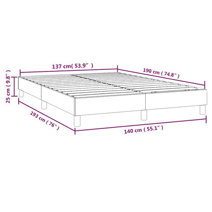 Struttura Letto a Rete a Molle Blu Scuro 140x190 cm in Velluto | homemem39