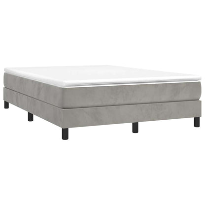 Struttura Letto a Rete a Molle Grigio Chiaro 140x200 cm Velluto