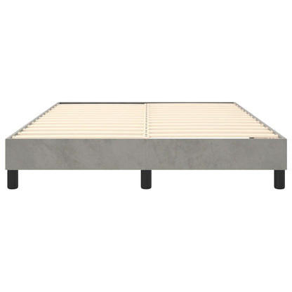 Struttura Letto a Rete a Molle Grigio Chiaro 140x200 cm Velluto | homemem39