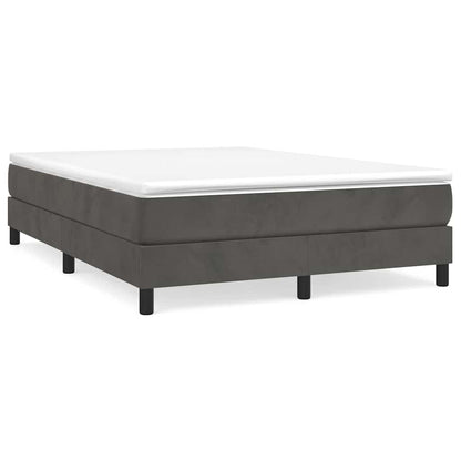 Struttura Letto a Rete a Molle Grigio Scuro 140x200 cm Velluto