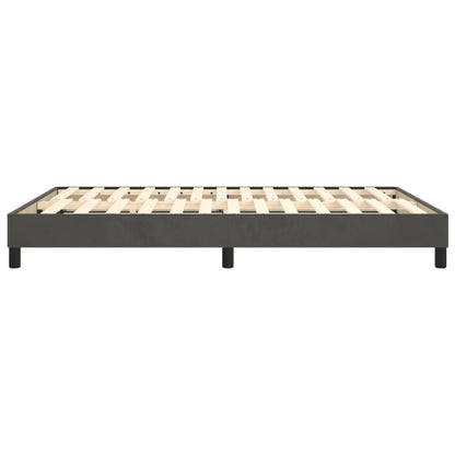 Struttura Letto a Rete a Molle Grigio Scuro 140x200 cm Velluto | homemem39