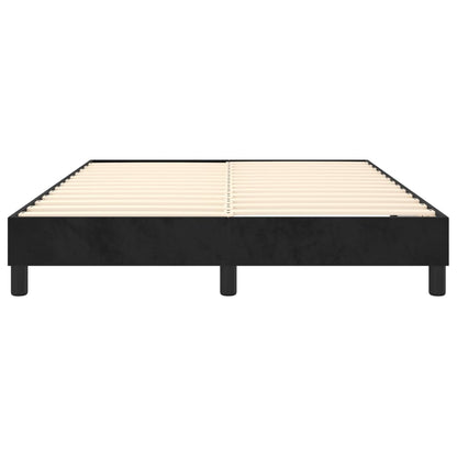 Struttura Letto a Rete a Molle Nero 140x200 cm in Velluto | homemem39