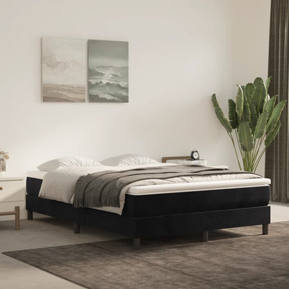 Struttura Letto a Rete a Molle Nero 140x200 cm in Velluto | homemem39