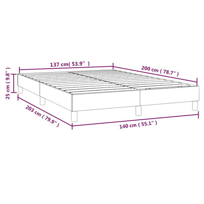 Struttura Letto a Rete a Molle Verde Scuro 140x200 cm in Velluto | homemem39