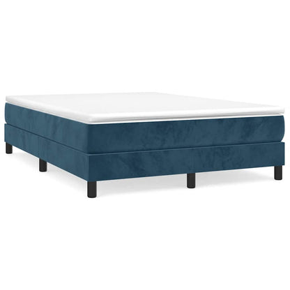 Struttura Letto a Rete a Molle Blu Scuro 140x200 cm Velluto | homemem39