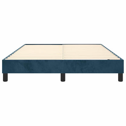 Struttura Letto a Rete a Molle Blu Scuro 140x200 cm Velluto | homemem39