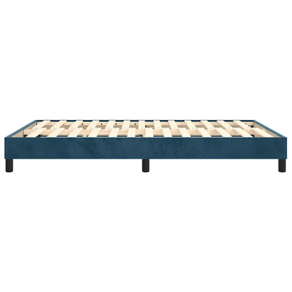 Struttura Letto a Rete a Molle Blu Scuro 140x200 cm Velluto | homemem39